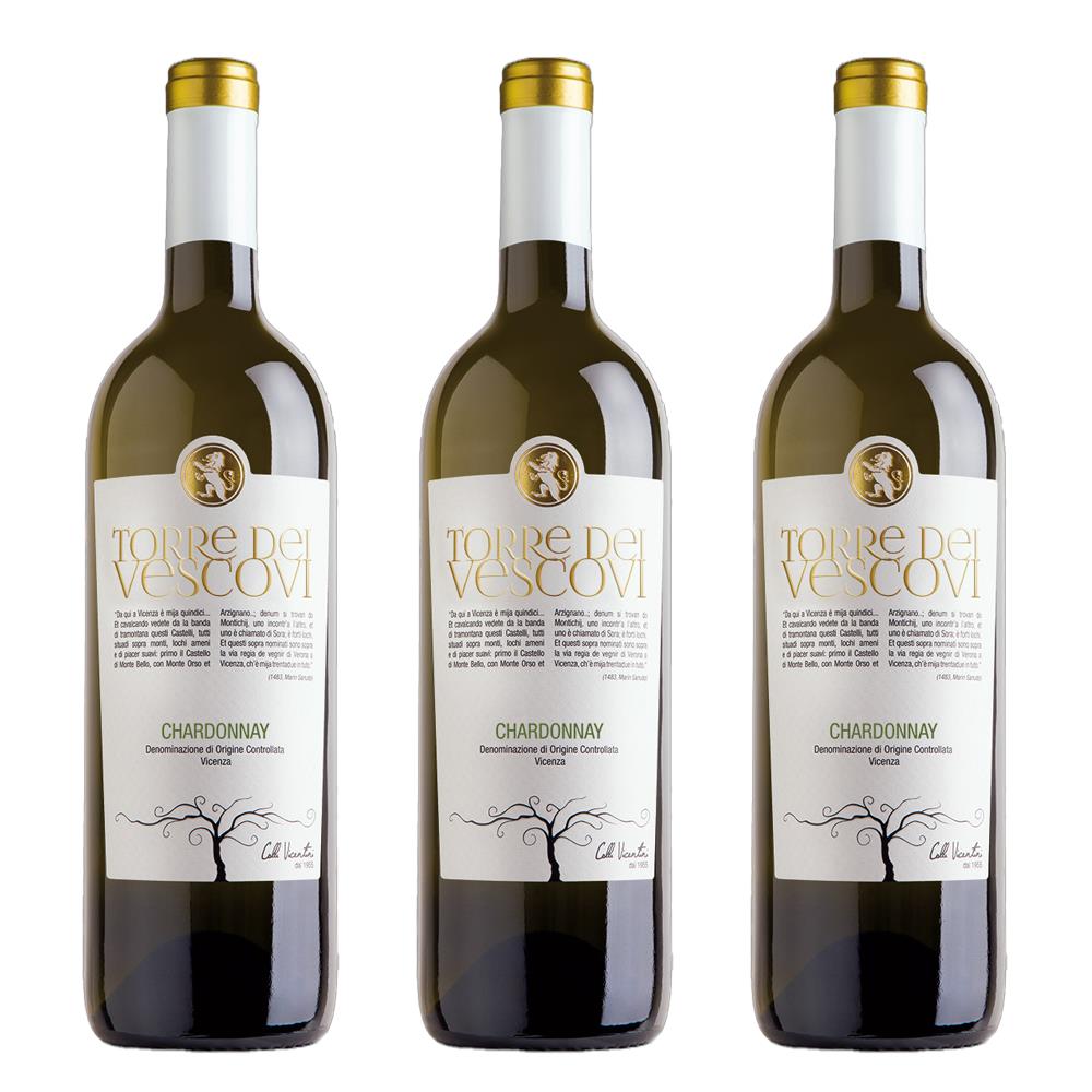 Torre dei Vescovi Chardonnay 75cl White Wine Treble Wine Set